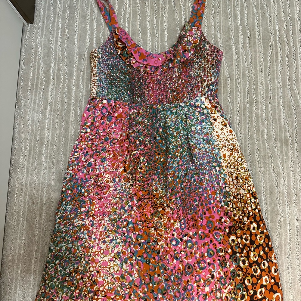 Anthropolgie: Maeve Multicolor Patterned Dress
